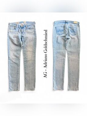 AG Adriano Goldschmied The Stilt Light Blue Jeans Size 28 R